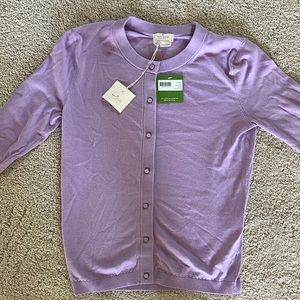 Kate spade lilac cardigan.  Size XS.  New with tags and never worn